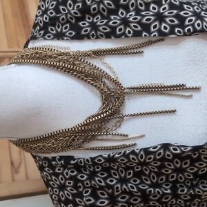 NWOT CHICO'S Antique Gold Multi-Chain Necklace Retails At $44